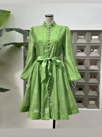Dress emerald green
