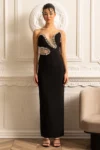 Crystals shape dress