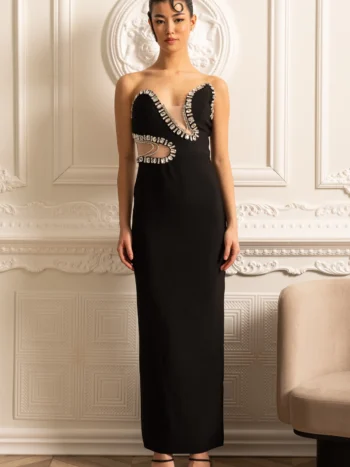 Crystals shape dress