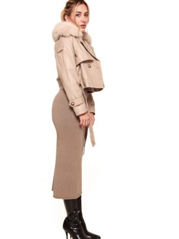 Leather beige