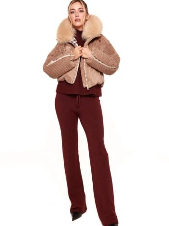 Flo&Clo velver camello and beige